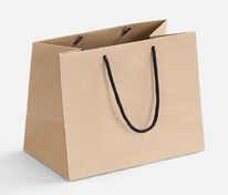 Пакет бумажный Stor, неокрашенный с черными ручками арт.17235.03