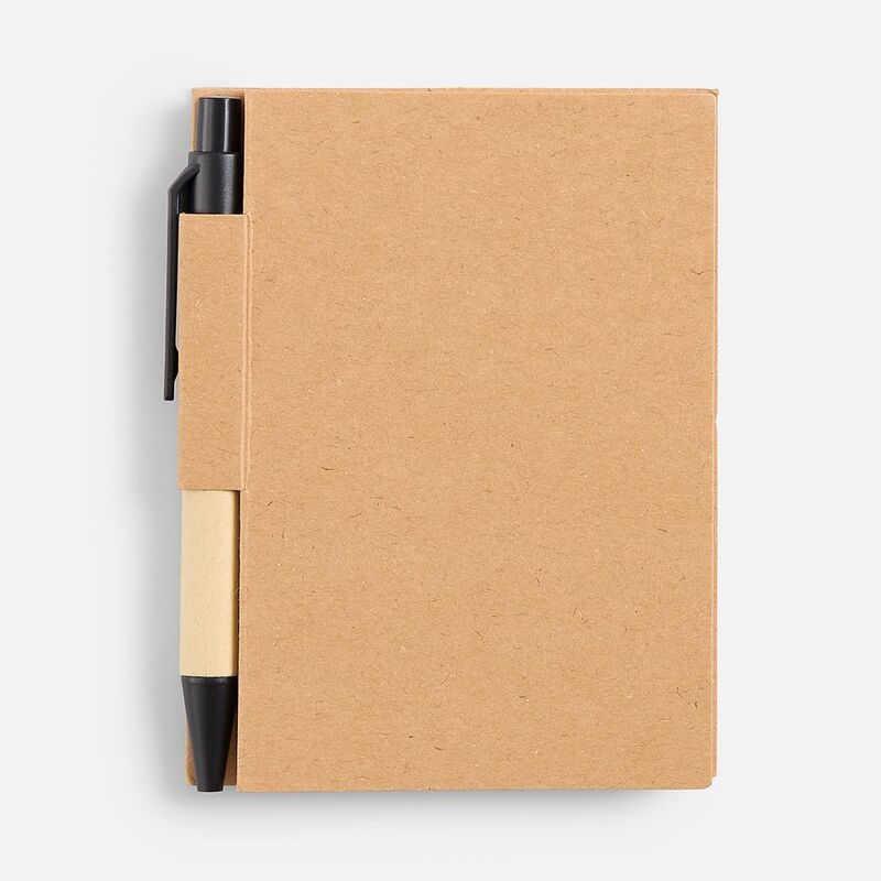 Мини-блокнот Eco Light с ручкой с черными элементами, ver.2 арт.5597.31