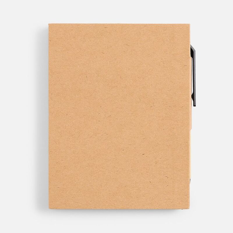 Мини-блокнот Eco Light с ручкой с черными элементами, ver.2 арт.5597.31