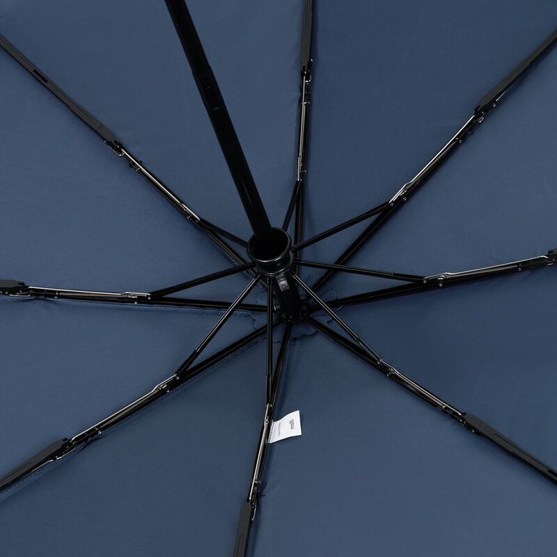 Зонт складной Classic, темно-синий с темной ручкой арт.17318.43