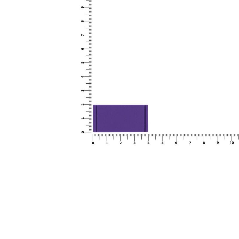 Лейбл из ПВХ Dzeta, XS, фиолетовый арт.13916.70