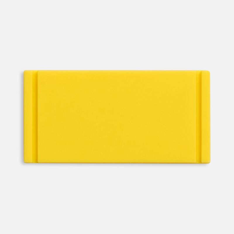 Лейбл из ПВХ Dzeta, XS, желтый арт.13916.80