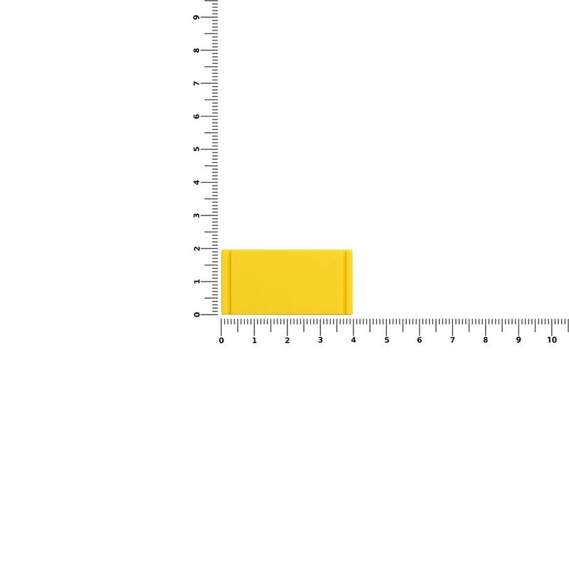 Лейбл из ПВХ Dzeta, XS, желтый арт.13916.80