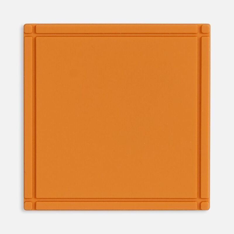 Лейбл из ПВХ Dzeta, L, оранжевый арт.16558.20