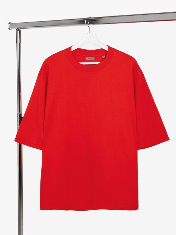 Футболка оверсайз унисекс Kosmos 2.0, красная (алая) арт.14610.51
