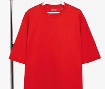 Футболка оверсайз унисекс Kosmos 2.0, красная (алая) арт.14610.51