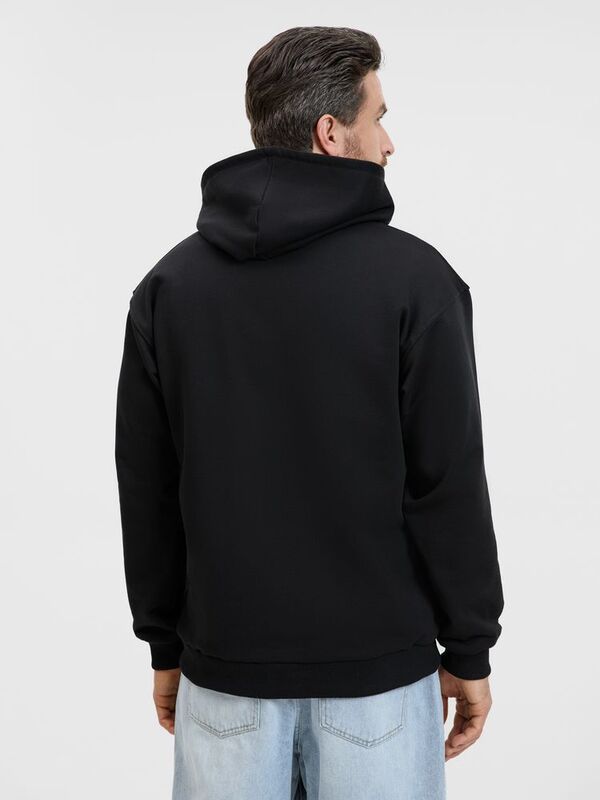 Худи унисекс оверсайз Songo, черное арт.24101.30