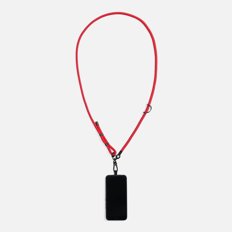 Шнурок для телефона OmniHold, красный арт.22213.50