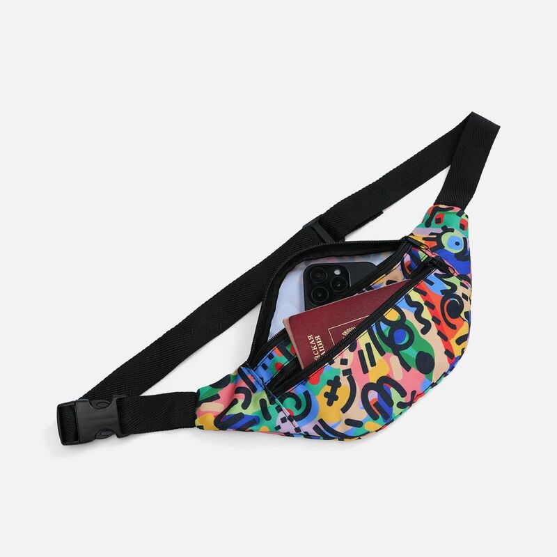 Сумка поясная Bolsana с передним карманом с печатью на заказ арт.18765.00