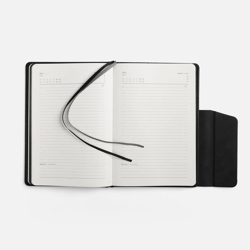 Ежедневник Leadmark, недатированный, черный арт.20133.30