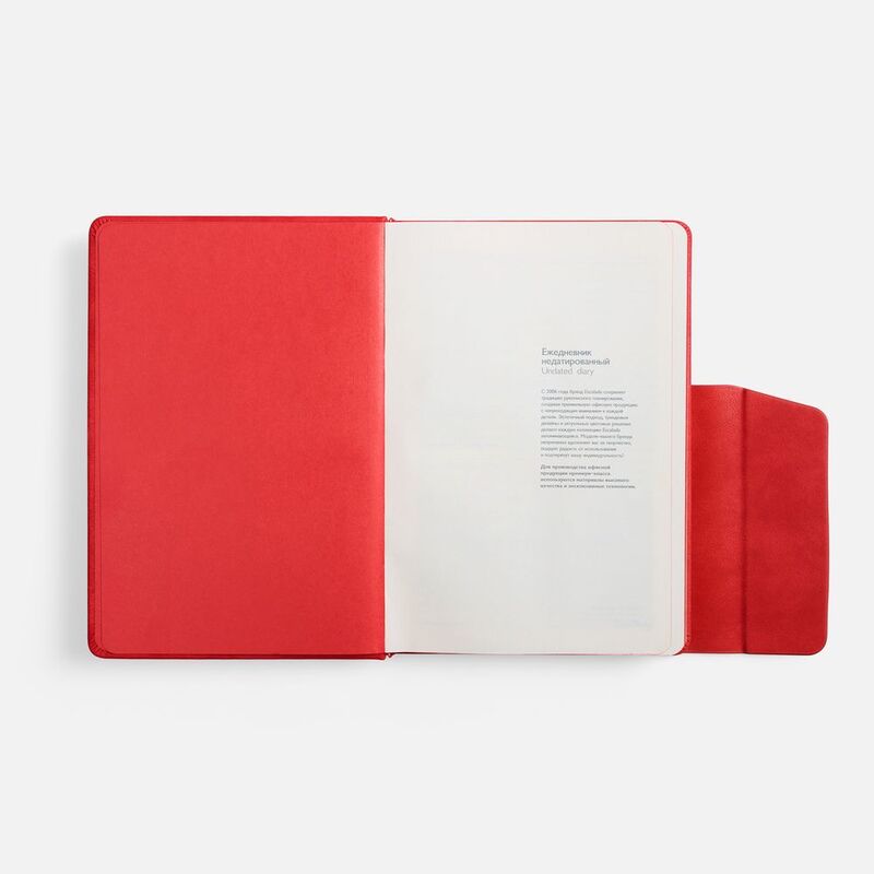 Ежедневник Leadmark, недатированный, красный арт.20133.50