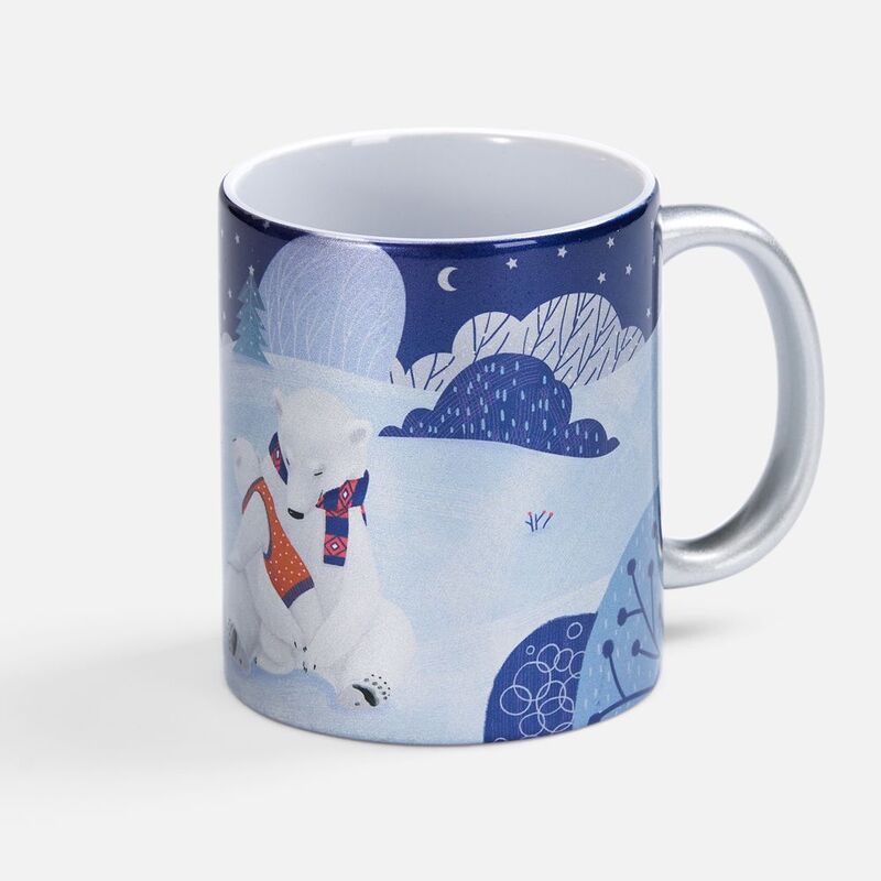 Кружка &laquo;Праздничный полюс&raquo;, серебристая арт.22426.10