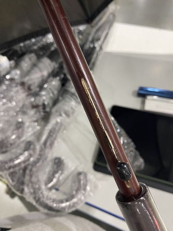 УЦЕНКА! Зонт-трость светоотражающий Reflect, черный арт.17319.31