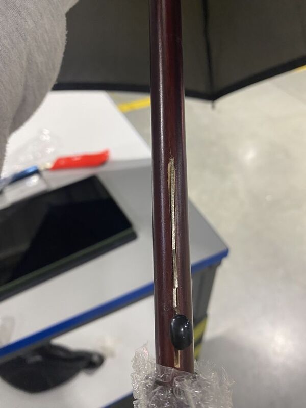 УЦЕНКА! Зонт-трость светоотражающий Reflect, черный арт.17319.31