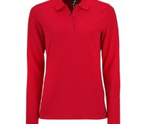 Рубашка поло женская с длинным рукавом Perfect LSL Women, красная арт.02083145