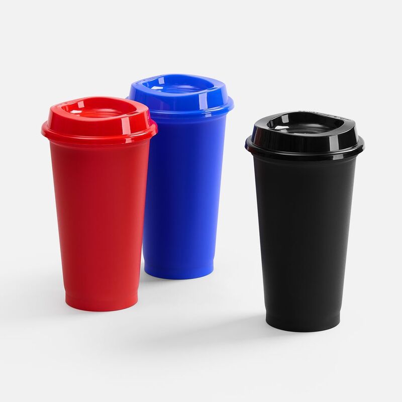 Стакан с крышкой Color Cap, ver.2, черный арт.20472.30