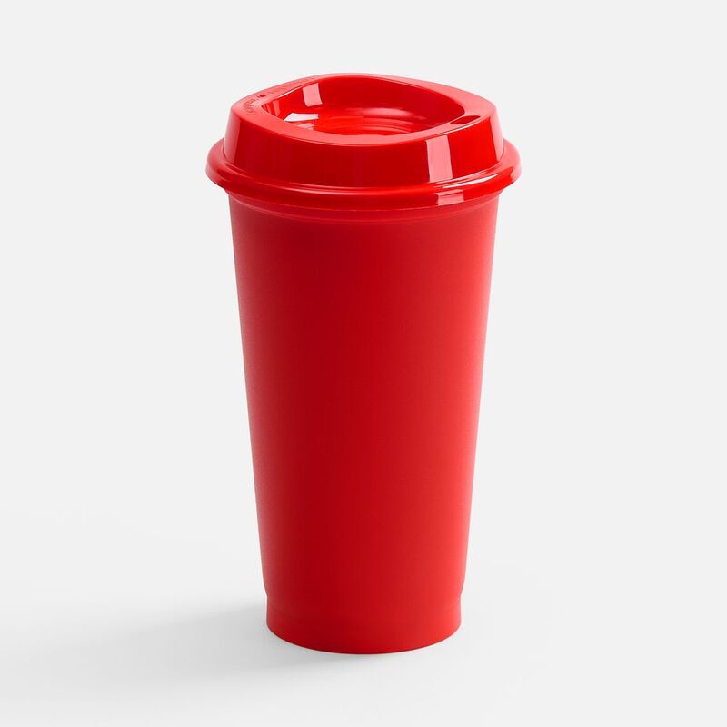 Стакан с крышкой Color Cap, ver.2, красный арт.20472.50