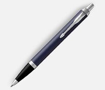 Ручка шариковая Parker IM Core Matte Blue CT, темно-синяя с черным арт.11933.40