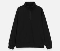 Толстовка унисекс оверсайз Ziplink Terry, черная арт.25413.30