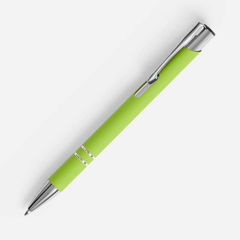 Ручка шариковая Keskus Soft Touch, зеленое яблоко арт.16425.94