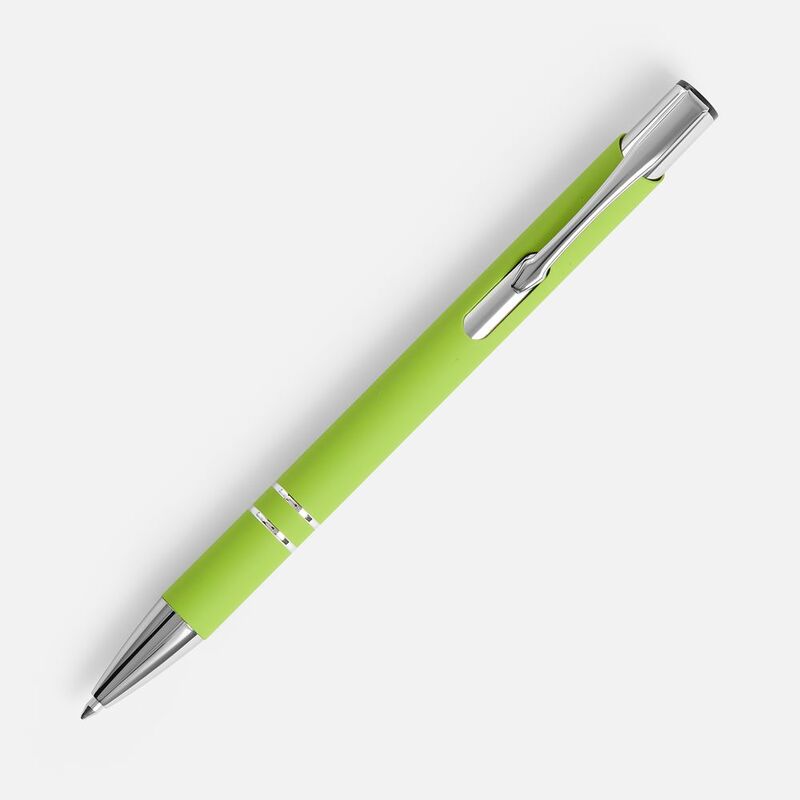 Ручка шариковая Keskus Soft Touch, зеленое яблоко арт.16425.94