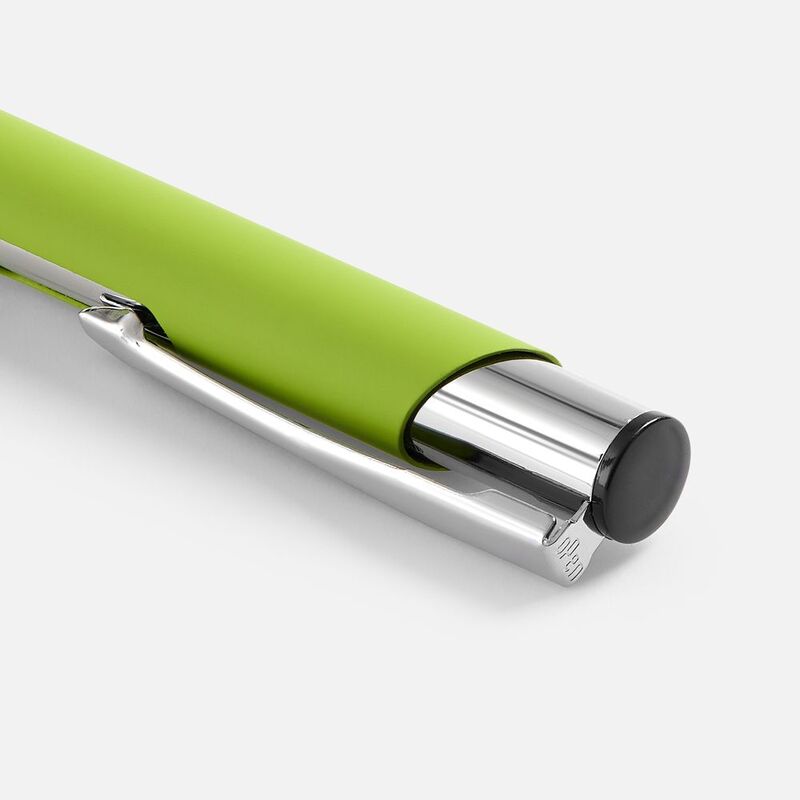 Ручка шариковая Keskus Soft Touch, зеленое яблоко арт.16425.94