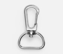 Застежка-карабин Snap hook, M, серебристая (хром) арт.16507.13