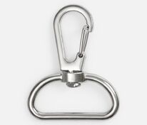 Застежка-карабин Snap Hook, L, серебристая (хром) арт.18736.60