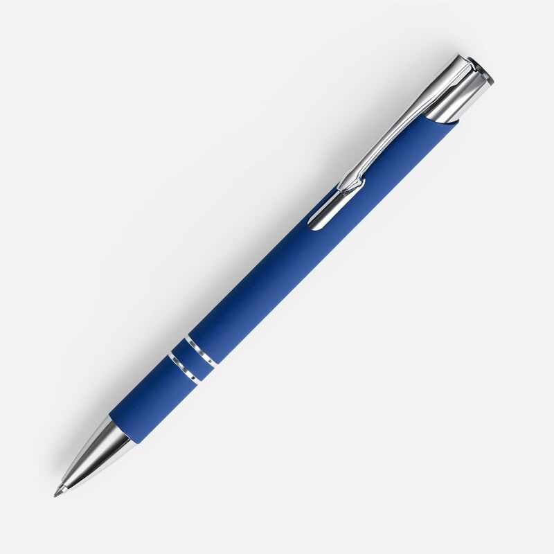 Ручка шариковая Keskus Soft Touch в футляре, синяя арт.21066.40