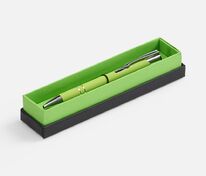 Ручка шариковая Keskus Soft Touch в футляре, зеленое яблоко арт.21066.90