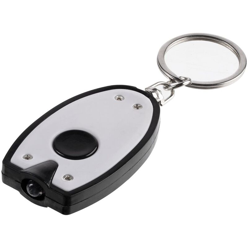 Брелок-фонарик Vivid, ver.2 в пакете, белый с черным арт.20744.60