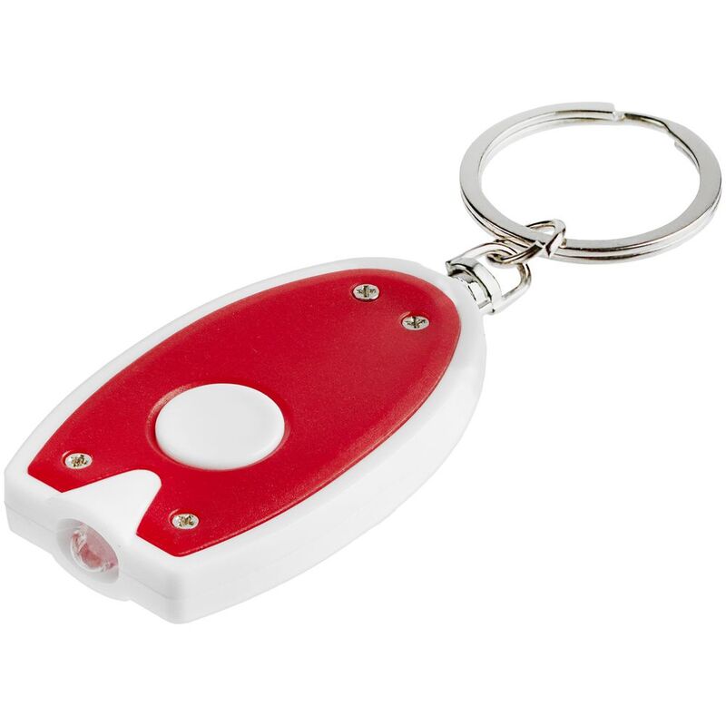 Брелок-фонарик Vivid, ver.2 в пакете, красный с белым арт.20744.50