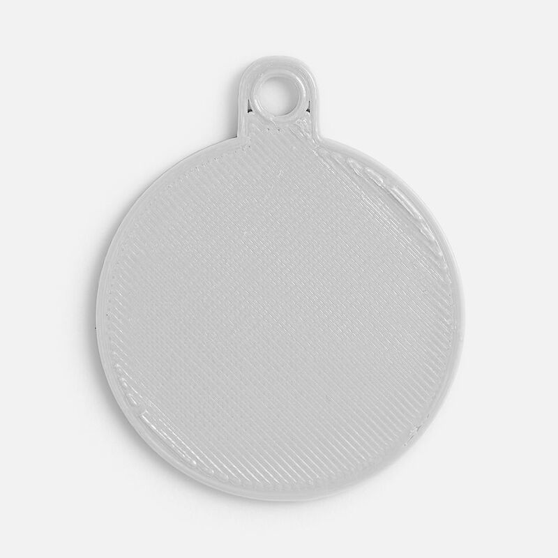 Подвеска Round, 3D-печать, светло-серая арт.19067.01