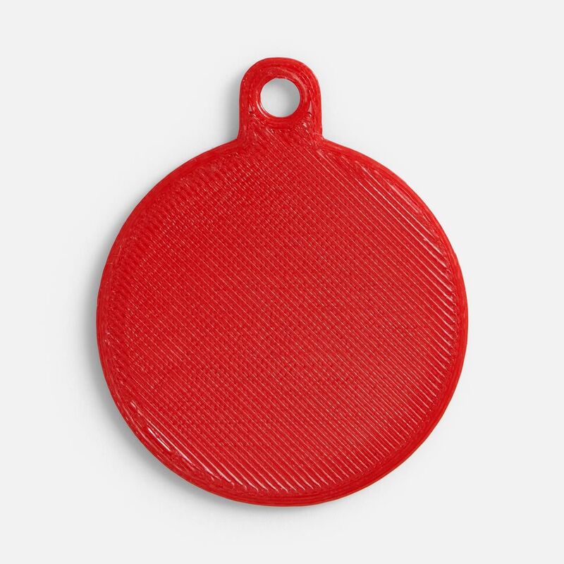 Подвеска Round, 3D-печать, красная арт.19067.05