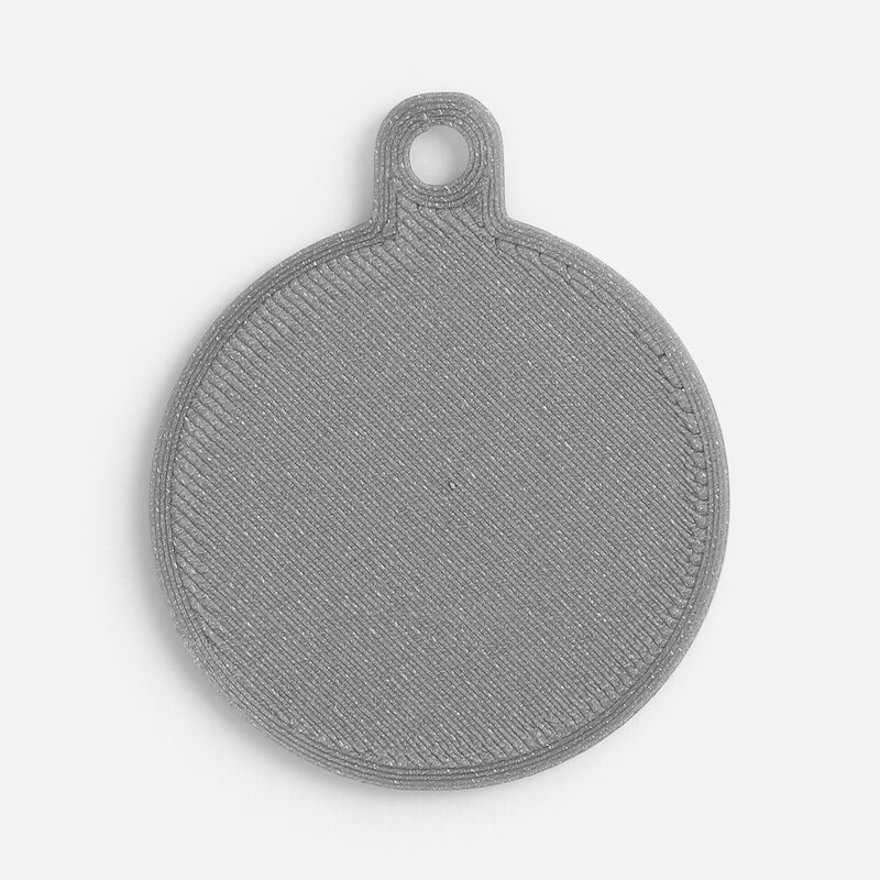 Подвеска Round, 3D-печать, серая арт.19067.11