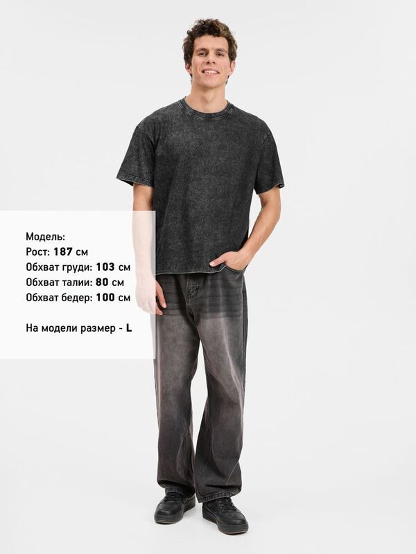 Футболка унисекс Berwi, черная арт.20909.30
