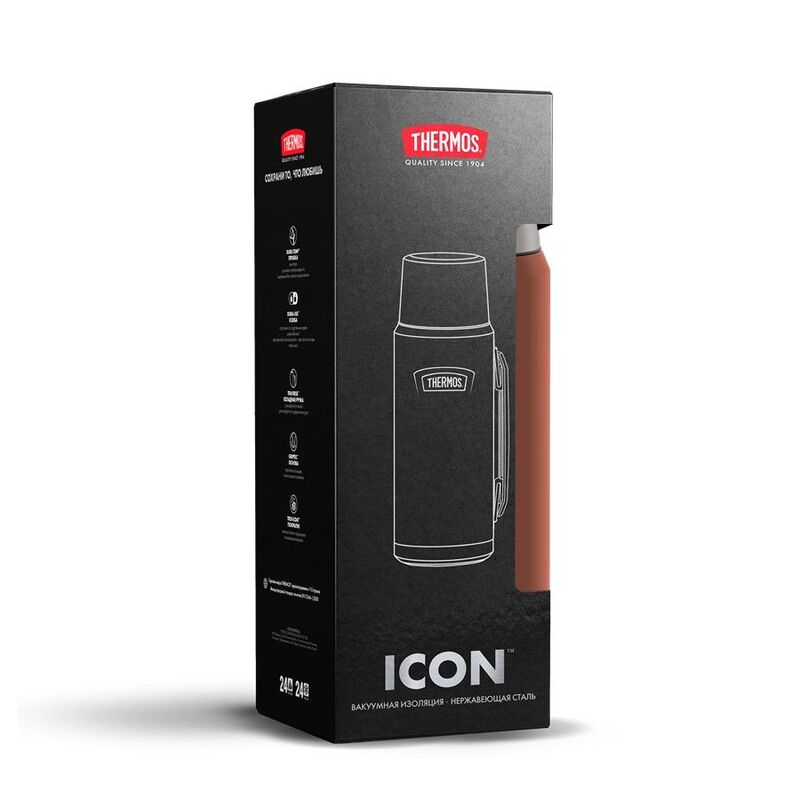 Термос Icon 1200, коричневый арт.20539.59
