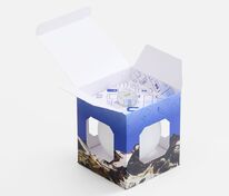 Коробка с полноцветной печатью для елочного шара 8 см арт.26100.02