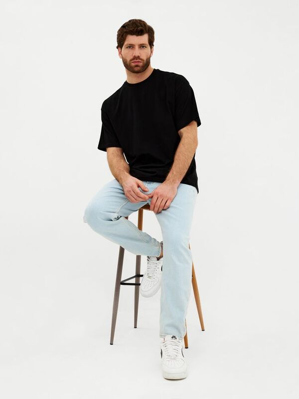 Футболка Oversize Premium, черная арт.25559.30