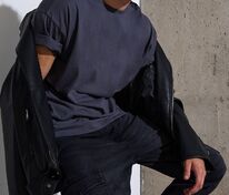 Футболка Oversize Premium, темно-серая (антрацит) арт.25559.13