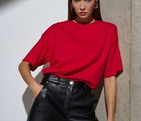 Футболка Oversize Premium, красная арт.25559.50