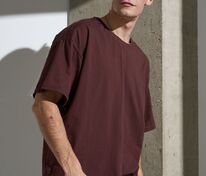 Футболка Oversize Premium, коричневая (шоколад) арт.25559.59