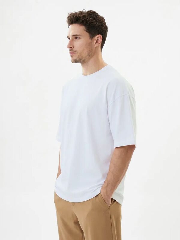 Футболка Oversize Premium 210, белая арт.25561.60