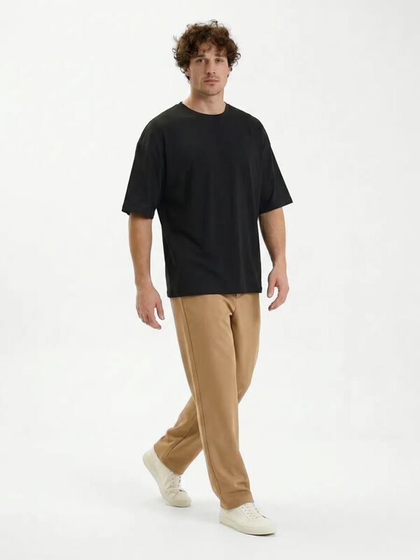 Футболка Oversize Premium 210, черная арт.25561.30
