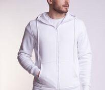 Худи на молнии Premium Heavy, белое арт.25572.60