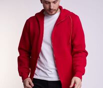 Худи на молнии Premium Heavy, красное арт.25572.50