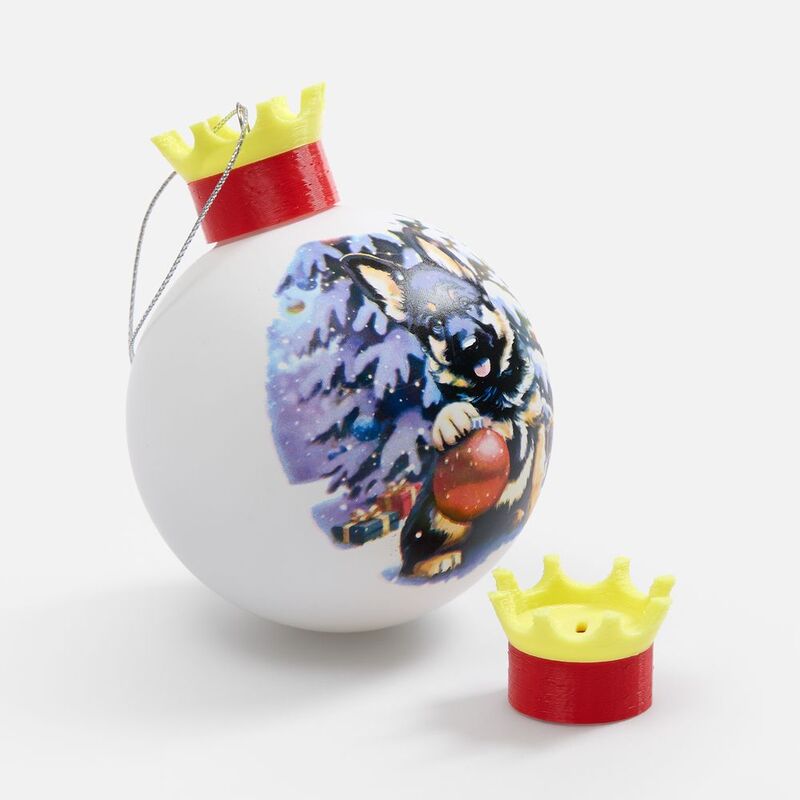 Навершие для новогодних шаров Magic Touch, 3D-печать на заказ, корона арт.19693.04