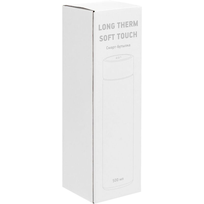 Смарт-бутылка с заменяемой батарейкой Long Therm Soft Touch, красная, без пакета арт.15717.51
