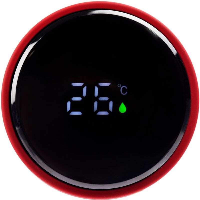 Смарт-бутылка с заменяемой батарейкой Long Therm Soft Touch, красная, без пакета арт.15717.51