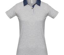 Рубашка поло женская DNM Forward серый меланж арт.PWD31933